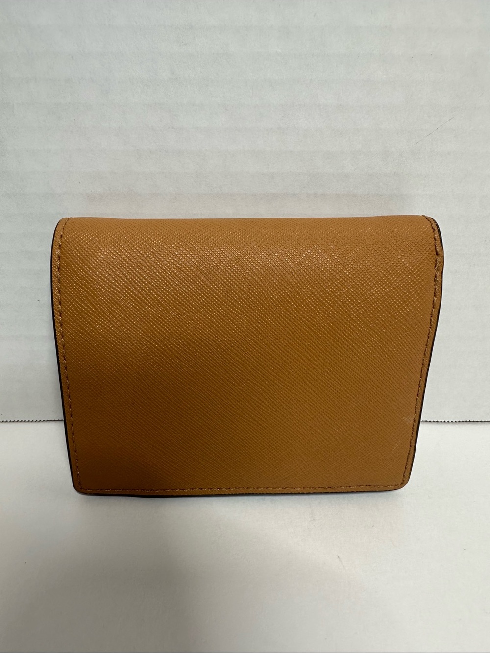 Tory Burch Caramel Tan Saffiano Bi-Fold Wallet - Picture 8 of 9